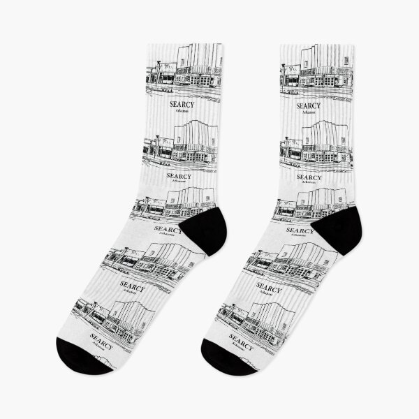 Item preview, Searcy AR - Ink Cityscape Illustration designed and sold by Lakeric Cityscapes.