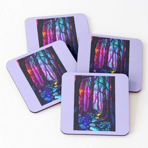 Item preview, Neon Forest Stained Glass designed and sold by Sachie's Studio.