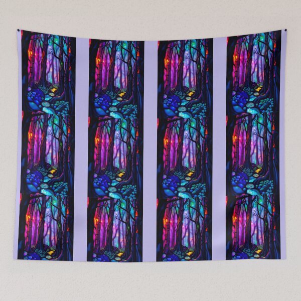 Item preview, Neon Forest Stained Glass designed and sold by Sachie's Studio.