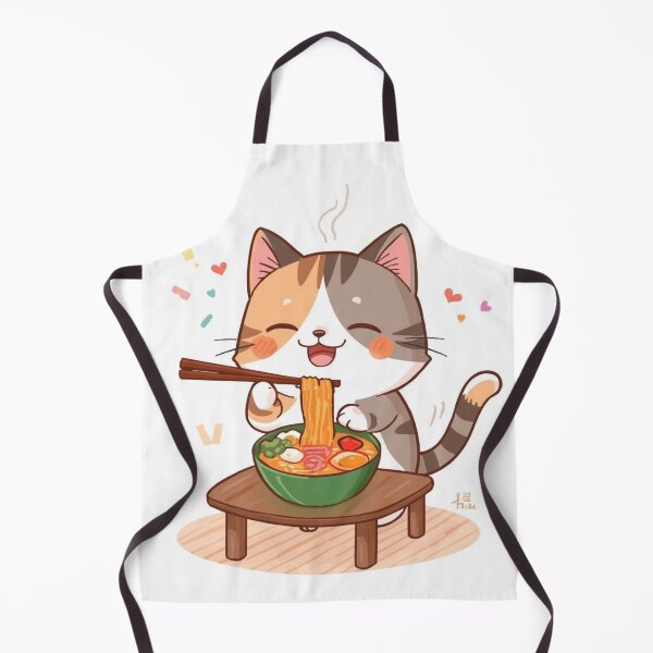 Artikelvorschau, Kawaii-Katze isst Ramen-Nudeln entworfen und verkauft von JosueShop101.