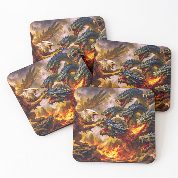 Item preview, Griffin vs Hydra Epic Battle designed and sold by Zombie-Shirts.