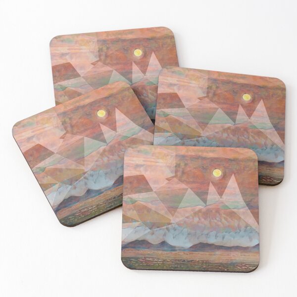 Item preview, Cubist Mountain Landscape with Moon  designed and sold by oh-bi-me.