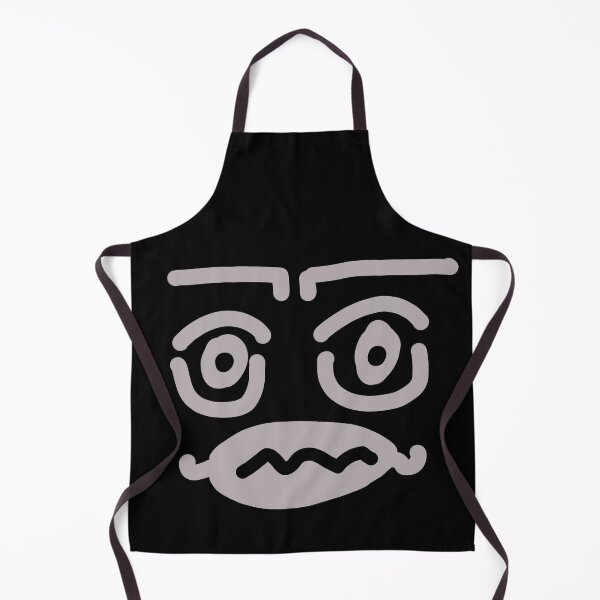 Item preview, Confused Minimal Doodle Face – Bold Gray Expression designed and sold by felipemaldonadoart.