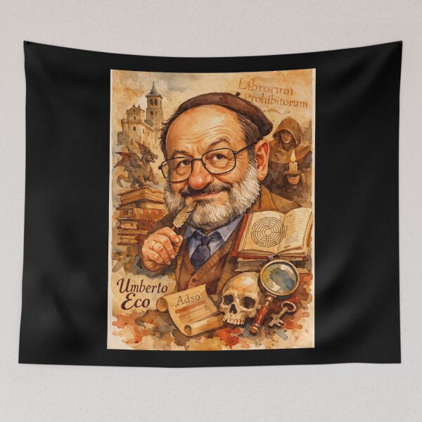 Aperçu de l'œuvre Umberto Eco créée et vendue par Sarcastic designs.