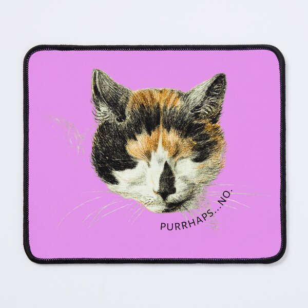 Item preview, Purrhaps...No | Snarky Cat Quote designed and sold by UBU-space.