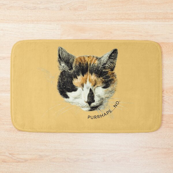 Item preview, Purrhaps...No | Snarky Cat Quote designed and sold by UBU-space.