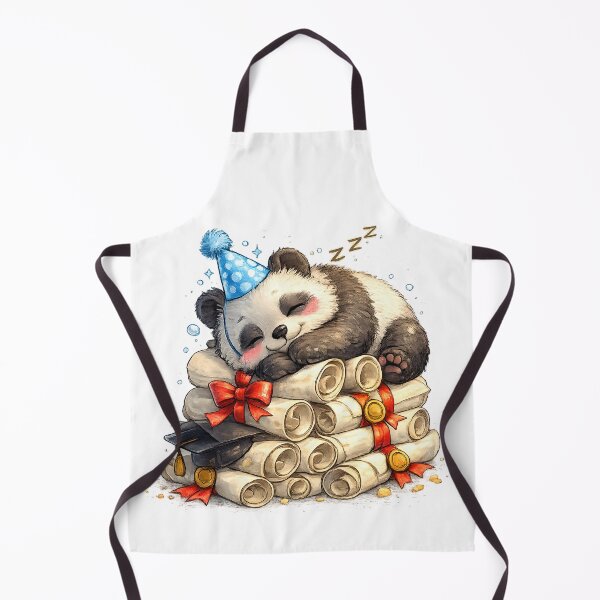 Item preview, Worked Hard Today Sleeping Panda | Funny Graduation & Study Humor Art designed and sold by ChubbyGoong.
