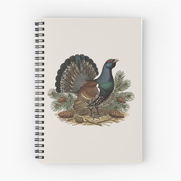 Item preview, Capercaillie Pine Forest Vintage Wildlife Art designed and sold by BirdsnStuff.