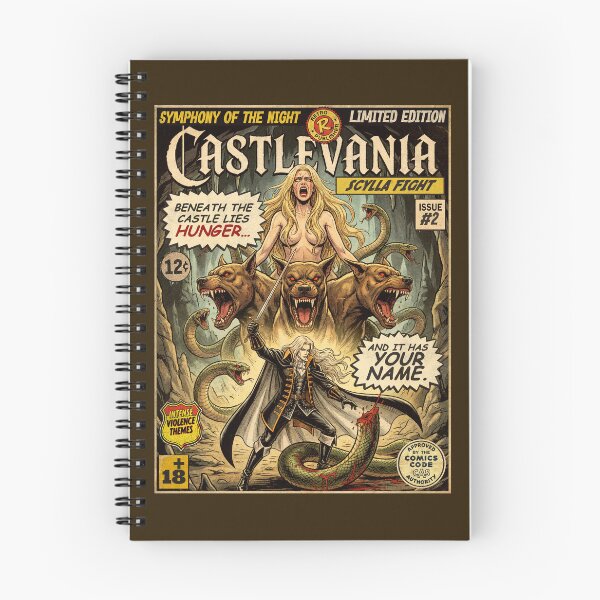 Item preview, Castlevania Scylla Fight Vintage Comic Cover Art designed and sold by Back2Collage.