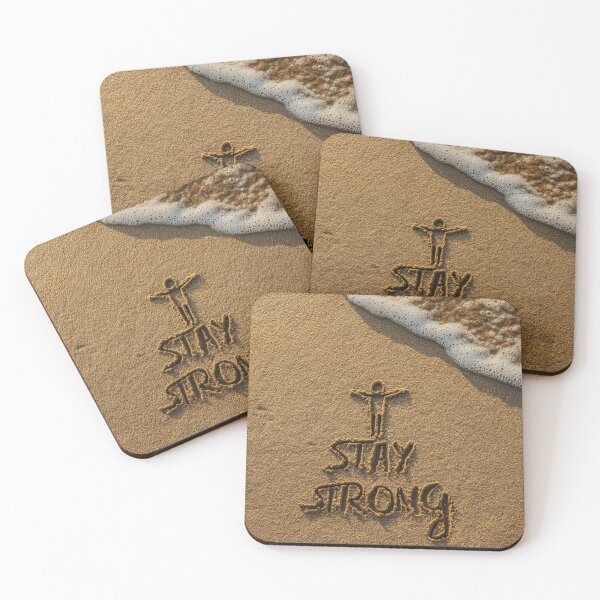 Item preview, Stay Strong Handwritten In Beach Sand designed and sold by chase-thewave.