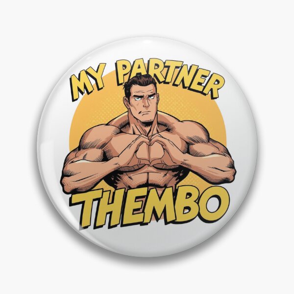 Item preview, Retro Comic Style My Partner Thembo Muscle Art designed and sold by rainbowgremlin.