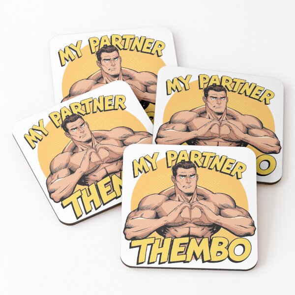 Item preview, Retro Comic Style My Partner Thembo Muscle Art designed and sold by rainbowgremlin.