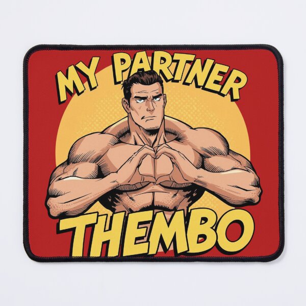 Item preview, Retro Comic Style My Partner Thembo Muscle Art designed and sold by rainbowgremlin.