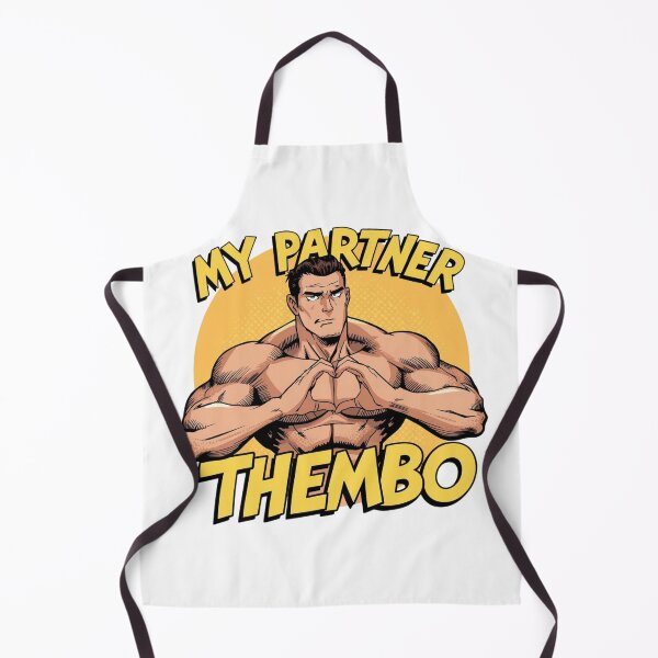 Item preview, Retro Comic Style My Partner Thembo Muscle Art designed and sold by rainbowgremlin.