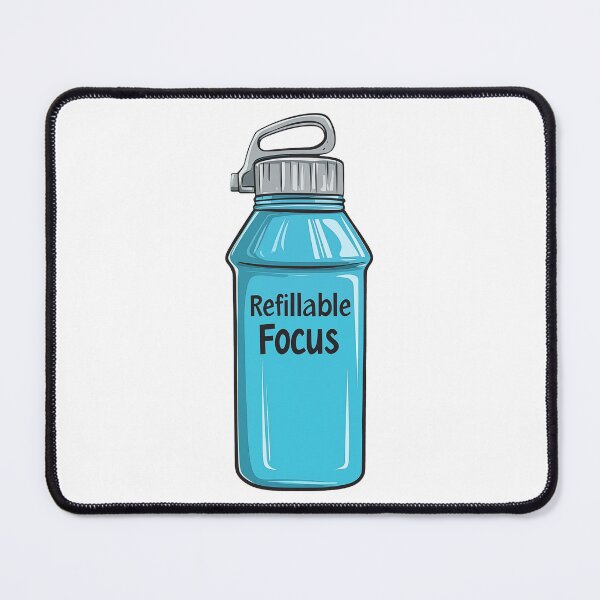 Item preview, Refillable Focus Water Bottle Image For Daily Mental Clarity designed and sold by FWLKIT.