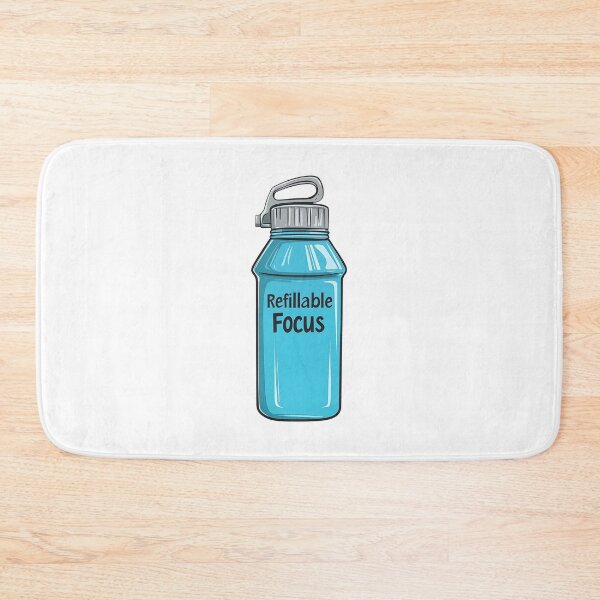 Item preview, Refillable Focus Water Bottle Image For Daily Mental Clarity designed and sold by FWLKIT.