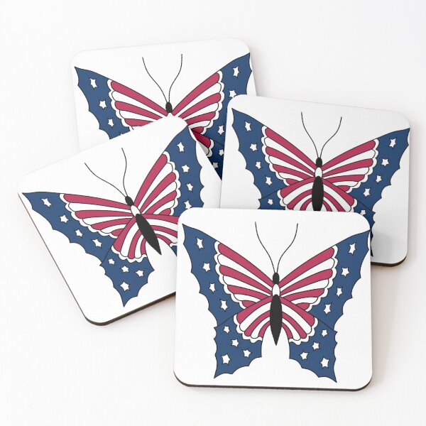 Item preview, American Flag Butterfly designed and sold by karwilberevivalcollection.