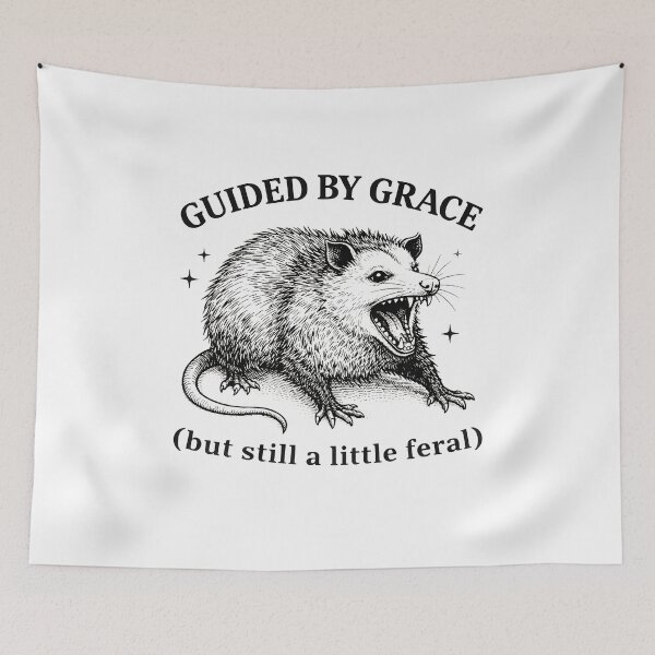 Item preview, Guided by Grace but still a little feral designed and sold by JODYSMORGAN.