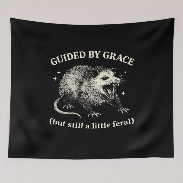 Item preview, Guided by Grace but still a little feral designed and sold by JODYSMORGAN.