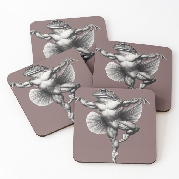 Item preview, Buffed Out Ballet Frog designed and sold by MahanArts.