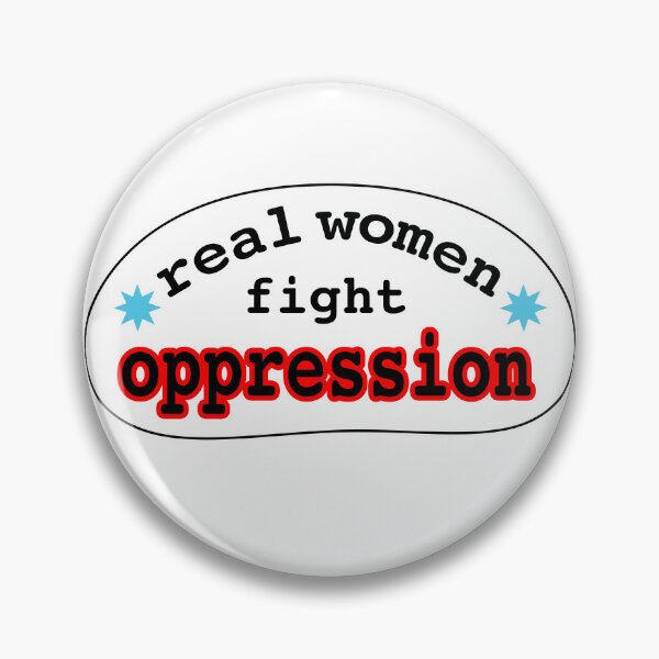 Item preview, Real women fight oppression, blank background designed and sold by mntimg.