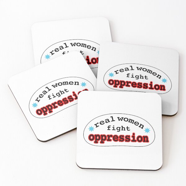 Item preview, Real women fight oppression, blank background designed and sold by mntimg.