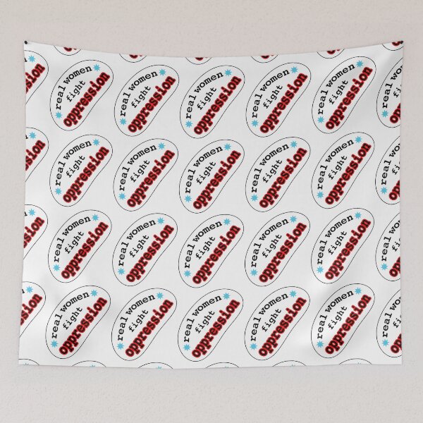 Item preview, Real women fight oppression, blank background designed and sold by mntimg.