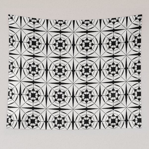 Item preview, Geometric Monochrome Pattern ADG P25.P01.057 designed and sold by Space & Care - Art Deco GeoMetrica.