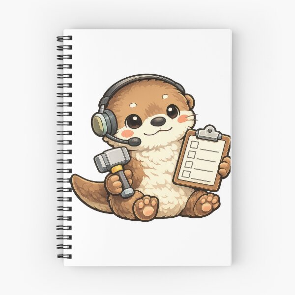Item preview, Cute Otter Customer Support with Headphones designed and sold by jgvisualarts.