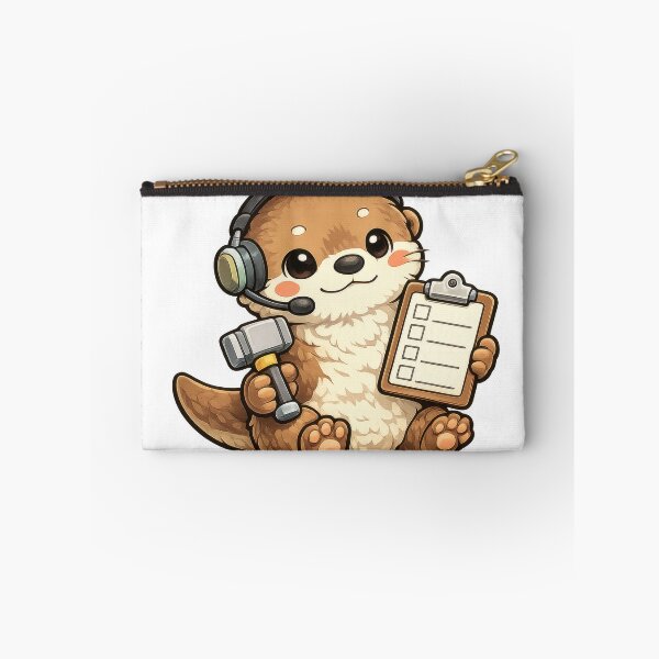 Item preview, Cute Otter Customer Support with Headphones designed and sold by jgvisualarts.