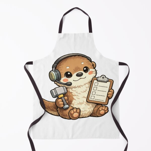 Item preview, Cute Otter Customer Support with Headphones designed and sold by jgvisualarts.