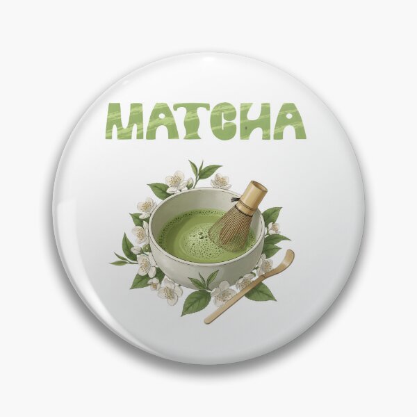 Item preview, Traditional Matcha Green Tea Ceremony Illustration with Botanical Elements designed and sold by VibranPalette.