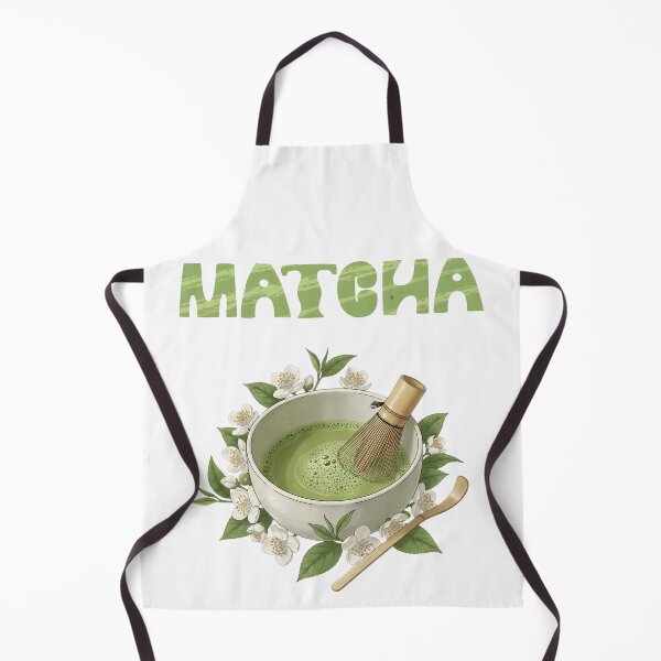 Item preview, Traditional Matcha Green Tea Ceremony Illustration with Botanical Elements designed and sold by VibranPalette.