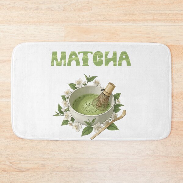 Item preview, Traditional Matcha Green Tea Ceremony Illustration with Botanical Elements designed and sold by VibranPalette.