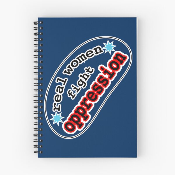 Item preview, Real women fight oppression, blue background designed and sold by mntimg.