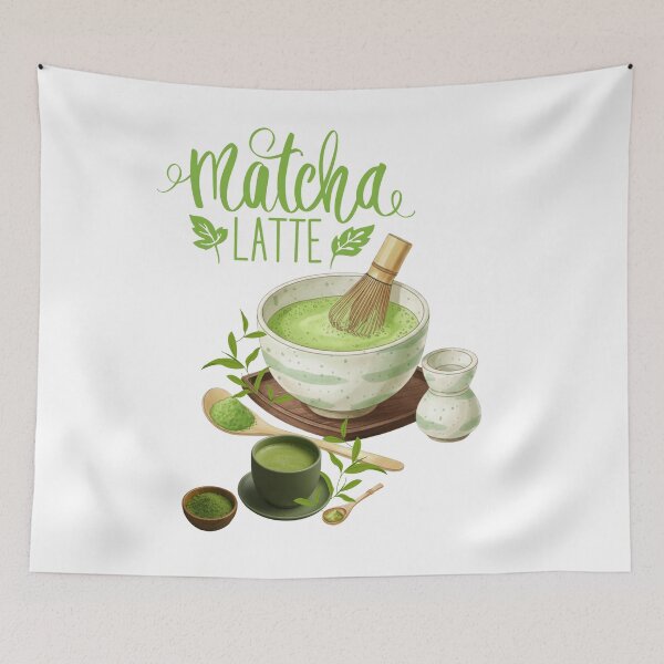 Item preview, Zen Matcha Latte: Traditional Tea Ceremony Set designed and sold by VibranPalette.