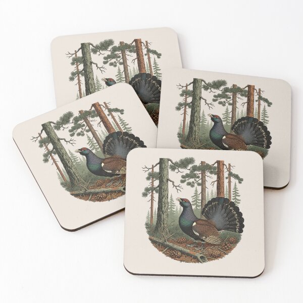 Item preview, Capercaillie Evergreen Woodland Art designed and sold by BirdsnStuff.