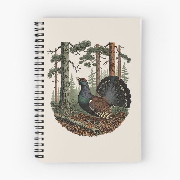 Item preview, Capercaillie Evergreen Woodland Art designed and sold by BirdsnStuff.
