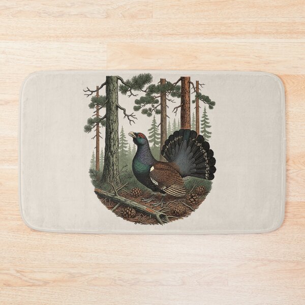 Item preview, Capercaillie Evergreen Woodland Art designed and sold by BirdsnStuff.