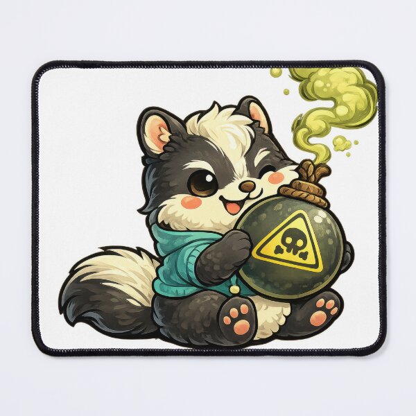Item preview, Cute Skunk with Hazardous Stink Bomb designed and sold by jgvisualarts.