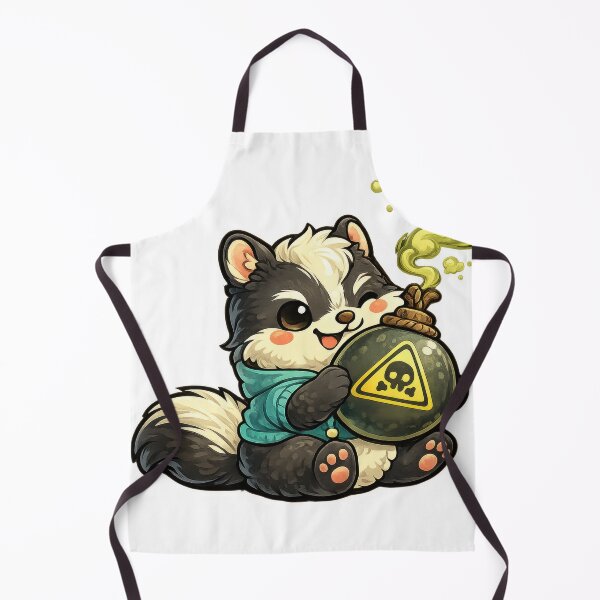 Item preview, Cute Skunk with Hazardous Stink Bomb designed and sold by jgvisualarts.
