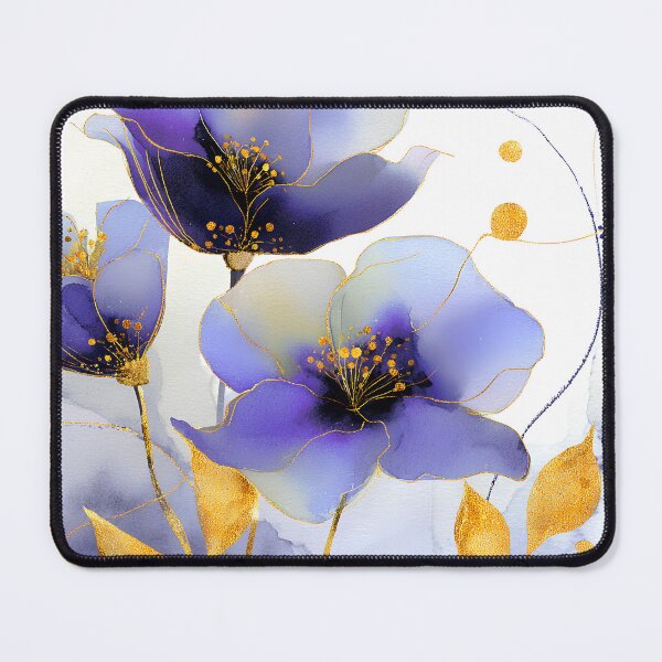 Item preview, Purple, Golden, and Lilac Flowers Elegant Design Art designed and sold by DEC02.