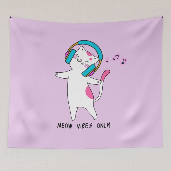Item preview, Meow Vibes Only - Good Vibes Only designed and sold by Mel Siva.