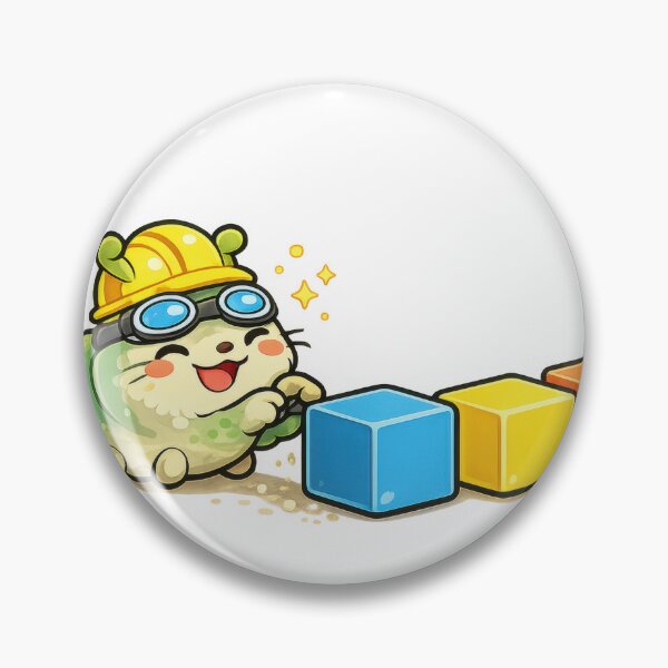 Item preview, Cute Caterpillar Playing with Building Blocks designed and sold by jgvisualarts.
