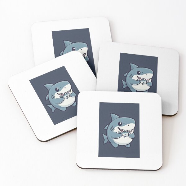 Item preview, Chonky Shark and His Tiny Fish Snack designed and sold by LauraMK.