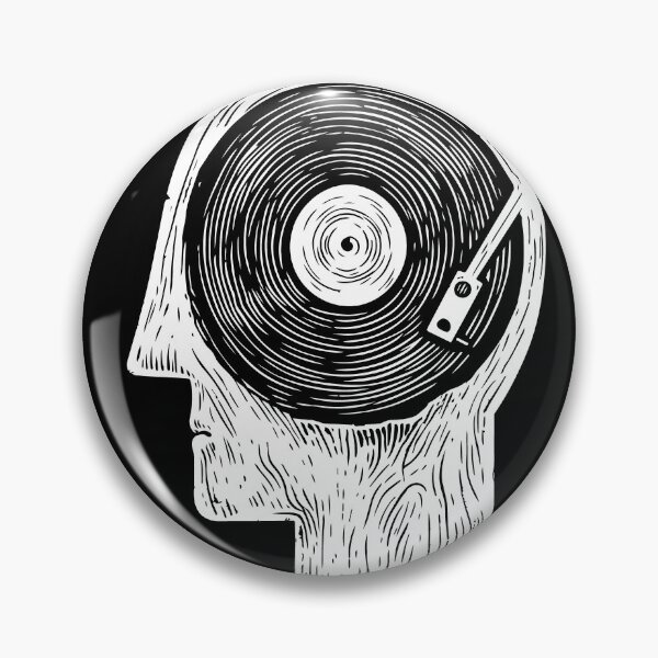 Item preview,  Music On My Mind - Vinyl Record Brain Turntable  designed and sold by close-up.biz.