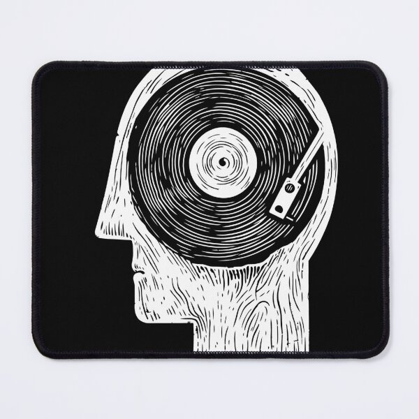 Item preview,  Music On My Mind - Vinyl Record Brain Turntable  designed and sold by close-up.biz.