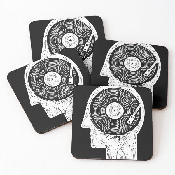 Item preview,  Music On My Mind - Vinyl Record Brain Turntable  designed and sold by close-up.biz.