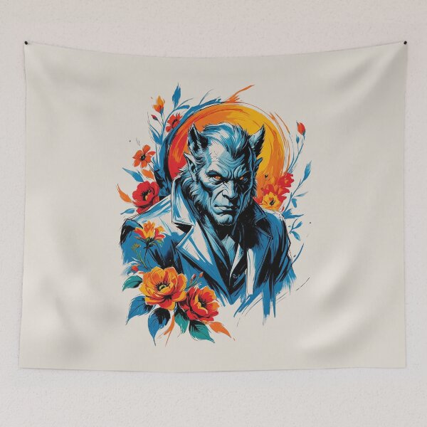 Item preview, Neo Floral Werewolf Painting designed and sold by Tootley.