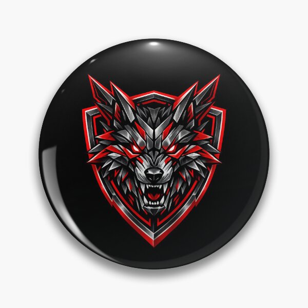 Item preview, Crimson Apex – Cyberpunk Wolf designed and sold by C. J. Wisener.